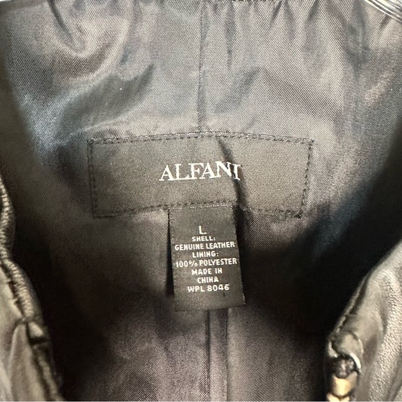 Alfani Women's Black Leather Jacket - Picture 3 of 5